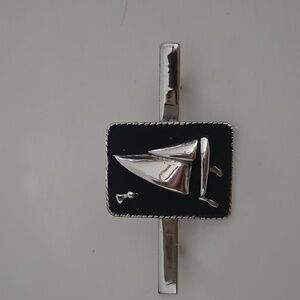 Black and Silver Tie Pin